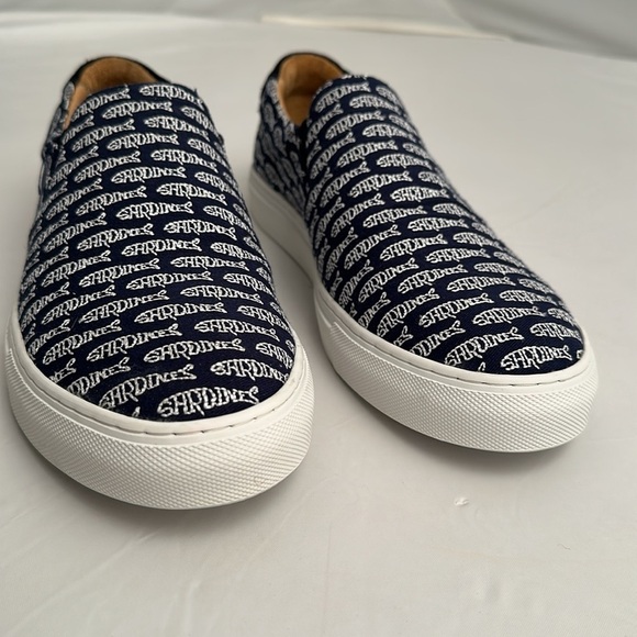 AZZUL NY navy blue and white Sardine Faro slip-on sneakers main image 11